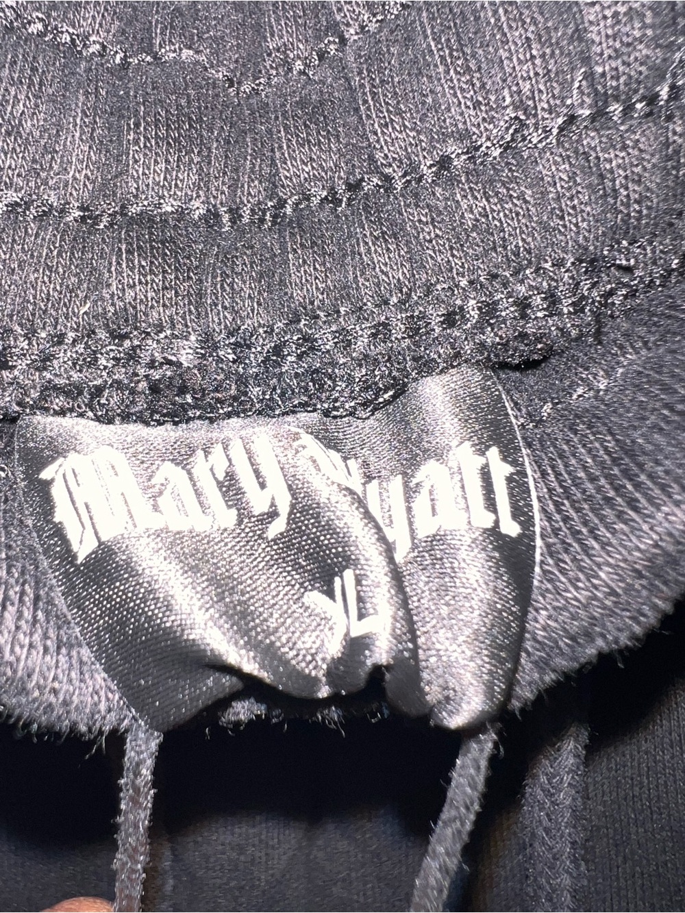 New Mary Wyatt Black Midnight Tribal Metal Sweatpants XL - Picture 8 of 11